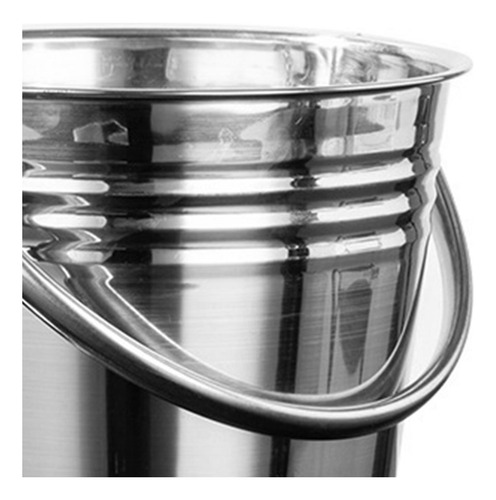 Cubo De Hielo Portátil Metal Cubo De Hielo Champán 5l