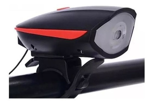 Luz Linterna Blanca Con Pito Bicicleta Recargable 250 Lumens
