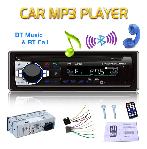 Radio Reproductor Para Carro Usb Mp3 Auxiliar Bluetooth Ima