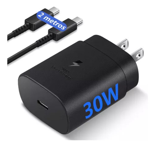 30w Cargador Rápida Tipo C Para Samsung A55 A54 A15 A05 A05s