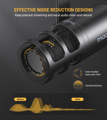 Xlr - Micrófono Dinámico Para Podcast, Micrófono De Estudio