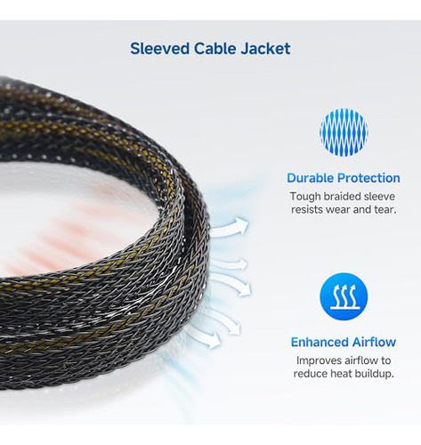 Pacote Cable Matters Com 2: Extensão Eps De 10 Polegadas De
