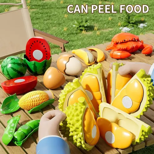 Juguete de corte de alimentos Hugo 22 piezas accesorio de cocina frutas y verduras | en línea Juguete de corte de alimentos Hugo 22 piezas accesorio de cocina frutas y verduras | en línea