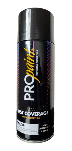 Spray En Aerosol Marca Propaint (negro Brillante)