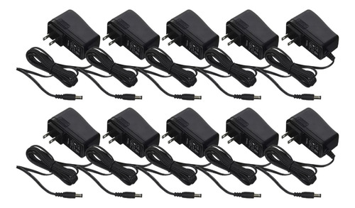 10 X Eliminador Fuente Poder Regulada 12v 0.5 Amperes Saxxon