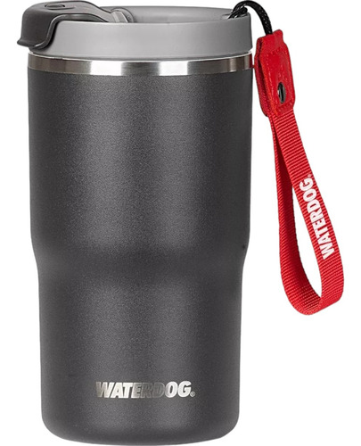 Vaso Termico Waterdog Clyde 480ml Ceramica Hermetico Gris Liso