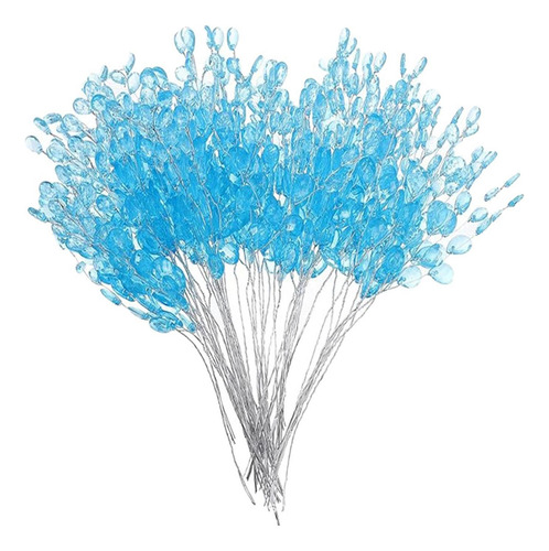 30 De Flores Artificiales Hechos A Mano Con Forma De Azul
