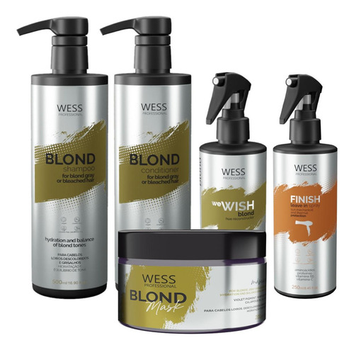  Wess Blond Sh+cd 500ml+wewish M.260ml+mask200ml+finish 250ml