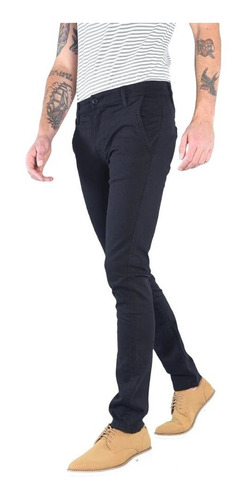 Pantalón Hombre Vestir Gabardina Oggi Jeans Chinos Slim Fit