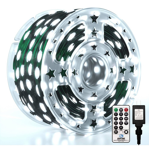 Serie De Luces De 8 Efectos Luz Color Blanco 1000 Luces Leds