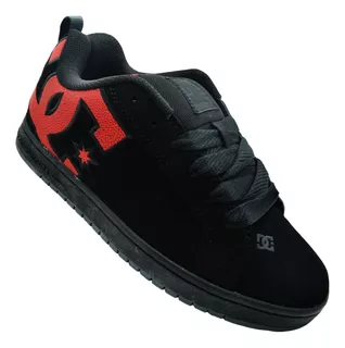 Tenis Dc Shoes Court Graffik 300529 Bep Black/red Print Mens