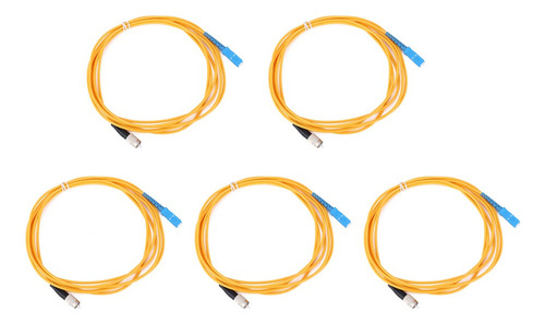 5pcs Fiber Jumper Sc Fc Cable De Fibra Óptica De Núcleo Únic