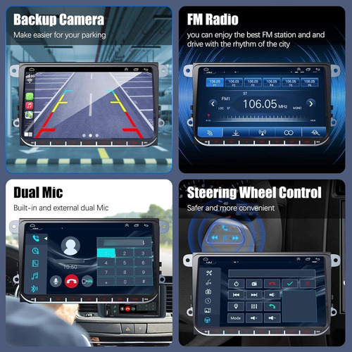 Radio Estéreo Android 13 De 9 Pulgadas Para Vw Jetta, Passat
