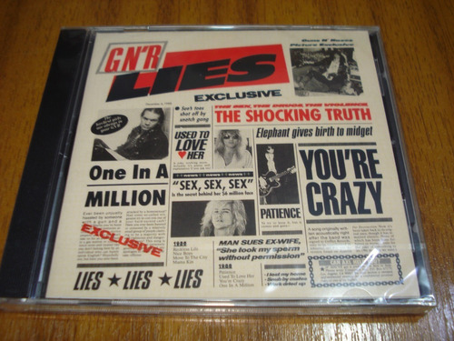 Cd Guns N´ Roses / Lies (nuevo Y Sellado) 
