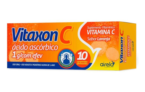 Airela Vitaxon C Sabor Laranja 10 Comprimidos Efervescentes