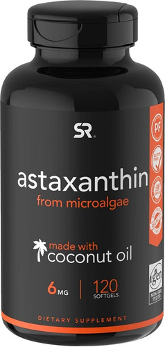 Astaxantina 6mg +aceite De Coco Coco X120u Ojos Piel Antiox