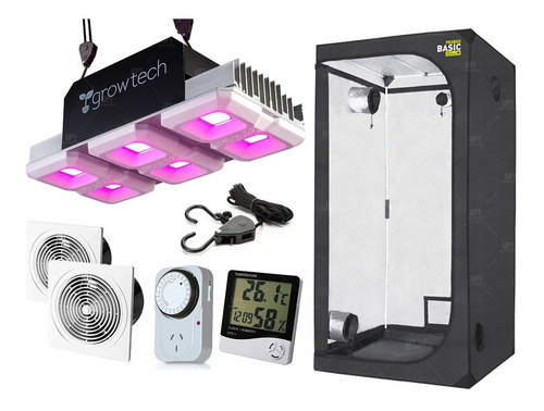 Indoor Kit Cultivo Led Growtech Completo Carpa Probox 100