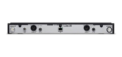Shure Slxd4d Receptor Inalambrico Digital De Canal Doble Color Negro