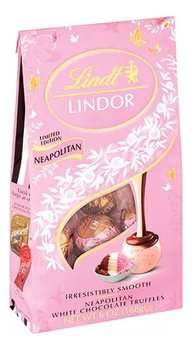 Lindt Lindor Trufas De Chocolate Blanco Sabor Napolitano 6oz