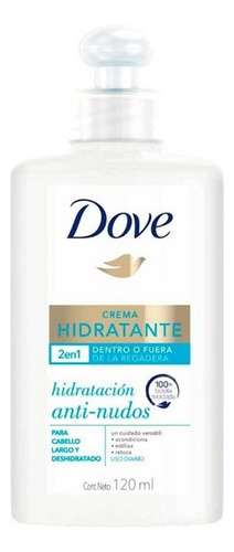 Crema Para Peinar Dove Hidratación Antinudos 2en1 120 Ml **