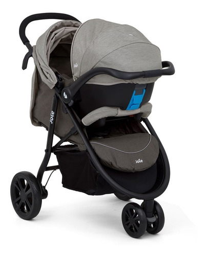 Joie Litetrax 3 travel system 3 ruedas - Dark pewter - Negro