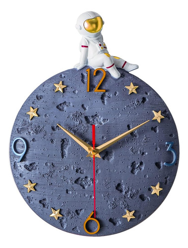 Reloj De Pared Con Tema Espacial Banllis, Reloj De Pared Lun