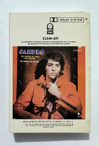 Sandro Cassette Mi Amigo El Puma 1975