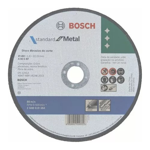 Disco De Corte Pack X 25 - 230 X 1,9mm - Expert  Recto Bosch