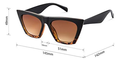 Mosanana 2 Pares De Gafas De Sol De Ojo De Gato Para Mujer,