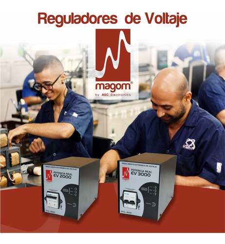 Regulador Electrónico De Voltaje Magom Ev-3000 A 110 V
