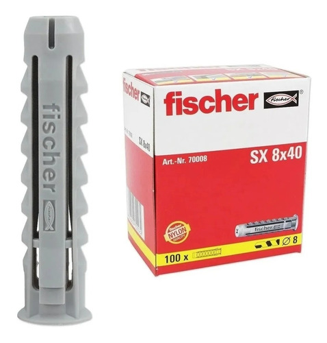 Tarugo Universal Sx Fisher 8 Mm 30 Unidades