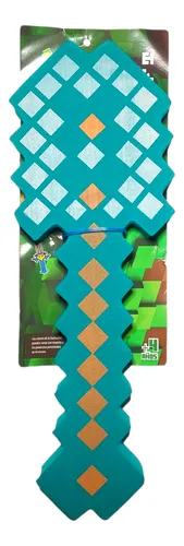 Combo Minecraft Armas Goma Eva X8 Espadas Hacha Pico Pala