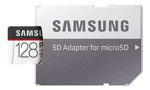 Cartão De Memória Samsung Pro Endurance 128gb Adaptador Sd