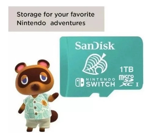 Memoria Micro Sd De 1 Tb Para Nintendo Switch 4k 100 Mb/s Cn