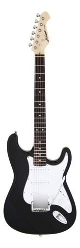 Guitarra Strato Aria Pro 2 Stg-003 Captadores Single-coil Cor Preto Orientação da mão Destro