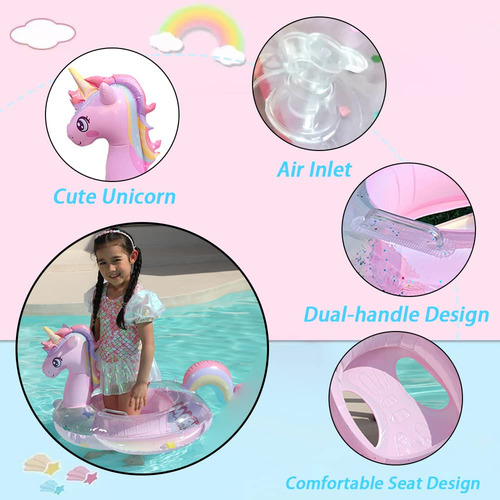 Flotador De Natación Para Bebé Seguro Inflable Y Divertido P