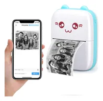 Comprar Mini Impresora Térmica Portátil Bluetooth Recargable Azul