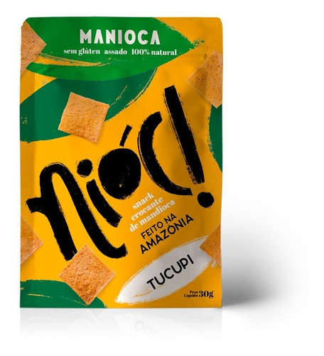 Snack De Mandioca Nióc Tucupi Manioca Natural Sem Glúten