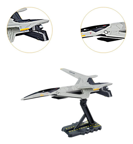 Modelo De Caza Fundido A Presión 1:200 Con Adorno De Base,