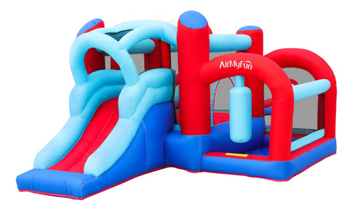 Casa Inflable Airmyfun Con Tobogán Y Accesorios Para Fiesta