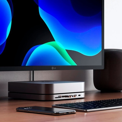 Imagen 5 de 10 de Hub Stand P/mac Mini Usb-a Usb-c Jack 3.5 Sd Satechi Caba
