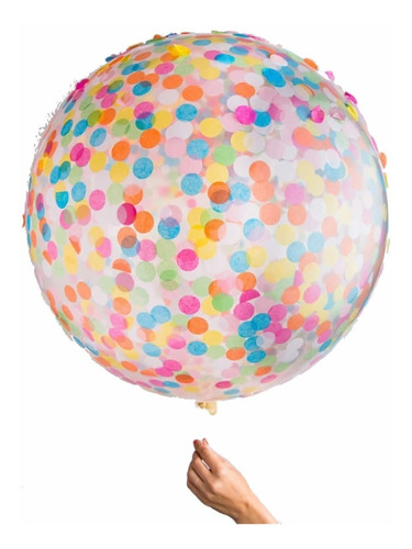 Globo Latex 36  O 3' Transparente O Colores (para Confeti)