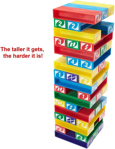 Jogo Uno Stacko Mattel Diversão Em Família Original Envio24h
