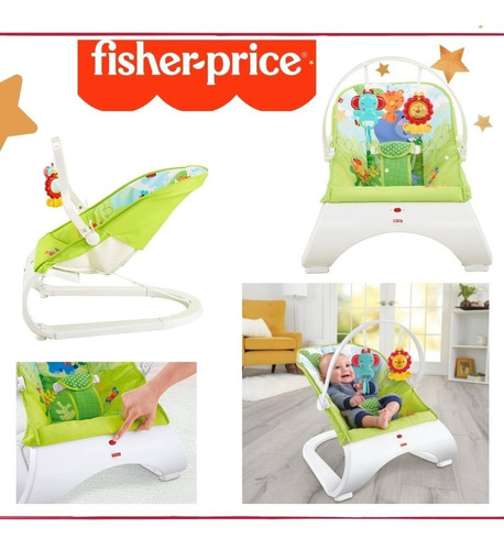 Imagen 4 de 5 de Silla Mecedora Vibradora Bouncer Fisher Price