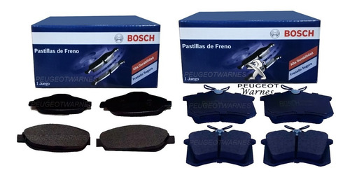 Pastillas Delanteras + Traseras Bosch De Peugeot 408 1.6 Hdi