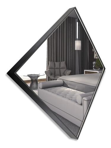 Kit Espelhos Decorativos Grande Em Vidro Mosaico Com Moldura