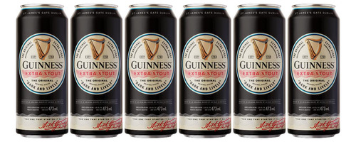 Cerveza Guinness Extra Stout 473 Ml Pack X6 - Fullescabio