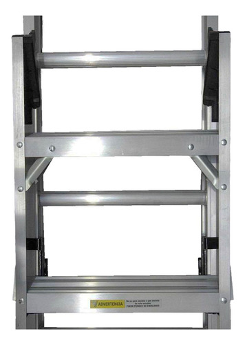 Escalera Convertible De Aluminio Tipo Ii 15 Escalones 175kg