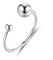 Comprar Anillo Para Mujer Ajustable Estilo Balines En Plata 925