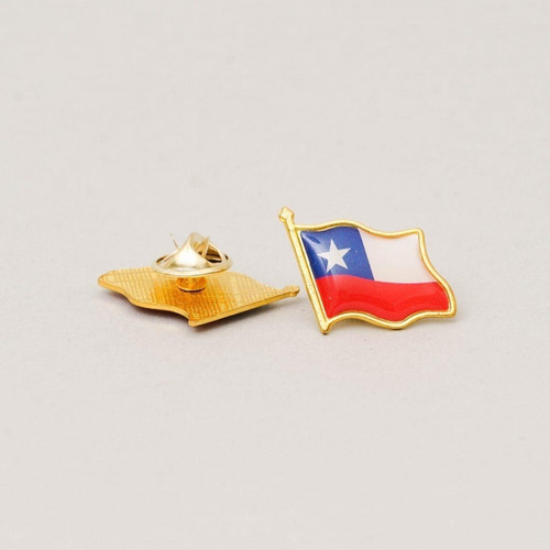 2 Piochas, Broches, Botones Bandera Chile 18 Fiestas Patrias